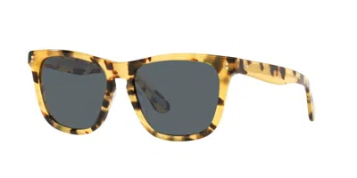 Pre-owned Oliver Peoples Lynes Sun Ov 5449su Ytb Brown/blue (1701/r5) Sunglasses