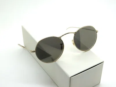 Pre-owned Oliver Peoples M-4 30th Ov1220s 503539 Soft Gold/grey Goldtone 49mm Sunglasses
