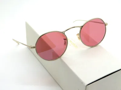 Pre-owned Oliver Peoples M-4 30th Ov1220s 50353e Gold/magenta Photochromic 47mm Sunglasses In Purple