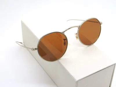 Pre-owned Oliver Peoples M-4 30th Ov1220s 503553 Gold/cognac 47mm Sunglasses In Brown