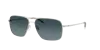 Oliver Peoples Clifton 58mm Polarized Gradient Rectangular Sunglasses In Blue
