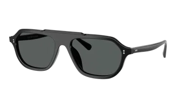 Oliver Peoples 58mm Estin Polarized Irregular Sunglasses In Black