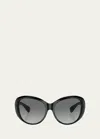 Oliver Peoples Maridan Gradient Acetate & Plastic Round Sunglasses In Black