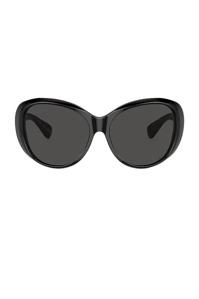 Oliver Peoples Maridan Oval Sunglasses In Black