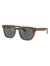 Oliver Peoples Men's N.06 Sun Acetate Square Sunglasses In Light Wood