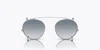 Oliver Peoples Men's 45 Mm Silver Clip-on Frames In Silver