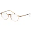 Oliver Peoples Men's 47mm Olive Smoke Opticals In Brown