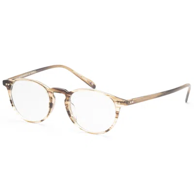 Oliver Peoples Men's 47mm Olive Smoke Opticals In Brown