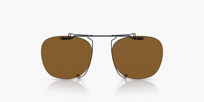 Oliver Peoples Men's 48 Mm Matte Black Clip-on Frames