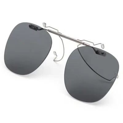 Oliver Peoples Men's 48mm Black Polarized Clip-on Frames