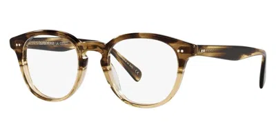 Pre-owned Oliver Peoples Men's Desmon Ov5454u-1703-50 50mm Canarywood Gradient Opticals In Clear