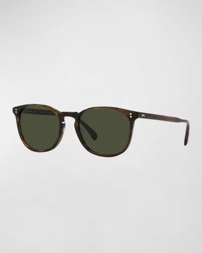 Oliver Peoples Men's Finley Esq. Round Sunglasses In Gray