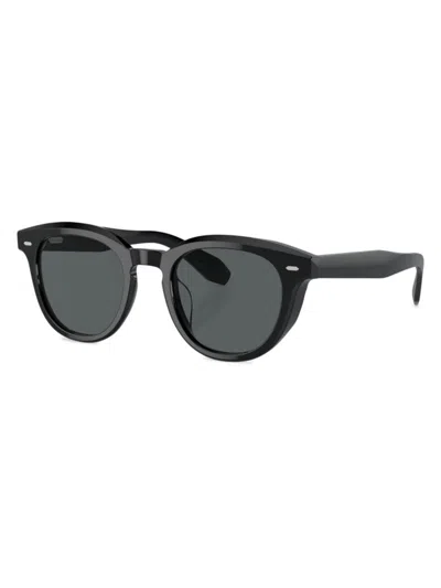 Oliver Peoples Men's N.05 48mm Rounded Square Sunglasses In Black