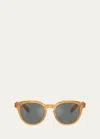 Oliver Peoples Men's N.05 48mm Rounded Square Sunglasses In Gold