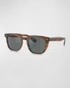 OLIVER PEOPLES MEN'S N.06 SUN ACETATE SQUARE SUNGLASSES