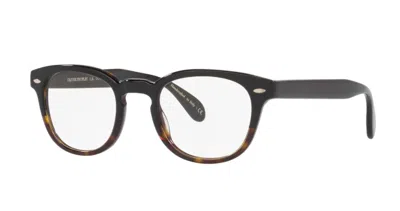 Pre-owned Oliver Peoples Men's Ov5036s-1722sb Sheldrake 47mm Black/362 Gradient Opticals In Clear