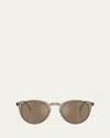 Oliver Peoples Men's Ov5183s Round Acetate Sunglasses In Green