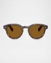 Oliver Peoples Men's Ov5413su Oval Tortoise Sunglasses
