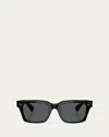 Oliver Peoples Men's Ov5564su Polarized Square Sunglasses In Black