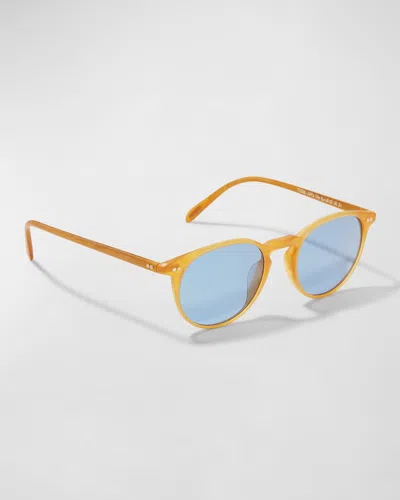 Oliver Peoples Men's Riley 49mm Sunglasses In Blue