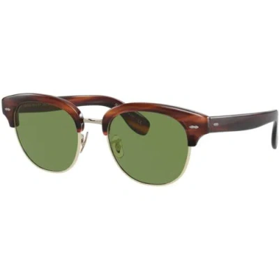 Pre-owned Oliver Peoples Men's Sunglasses Grant Tort Cat Eye  Ov5436s 1679p1 In Green