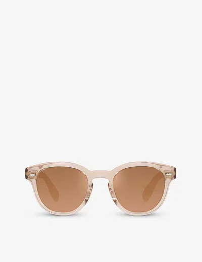 Oliver Peoples Woman Sunglass Ov5493su Cassavet In Rose Quartz Gradient Mirror