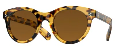 Pre-owned Oliver Peoples Merrivale Ov 5451su Cocobolo/true Brown Polar(1003/57) Sunglasses In True Brown Polarized