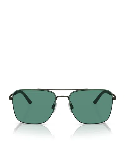 Oliver Peoples Metal R-2 Sunglasses In Metallic