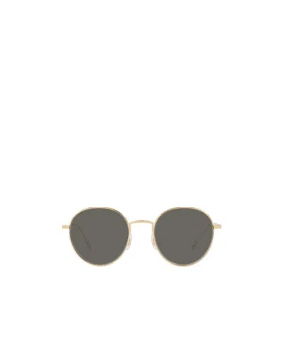 Oliver Peoples Micro-standard Round Sunglasses In Gray
