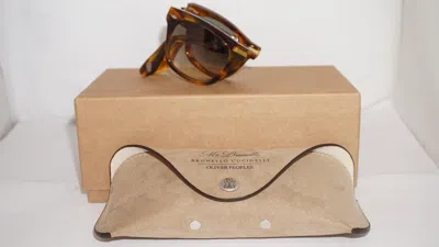 Pre-owned Oliver Peoples Mister Brunello Sunglasses Foldable Ov5518su 101632 50 22 145 In Green