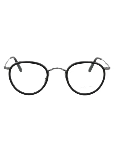 Oliver Peoples Mp-2 Glasses In 5244 Semi-matte Black-antique Pewter