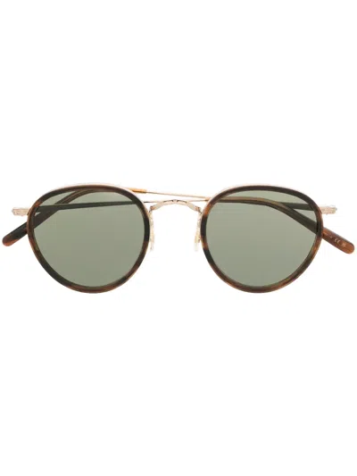 Oliver Peoples Mp-2 Round-frame Sunglasses In 褐色