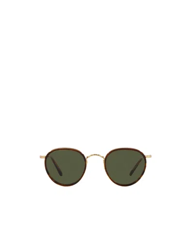 Oliver Peoples Mp-2 Round-frame Sunglasses In Green