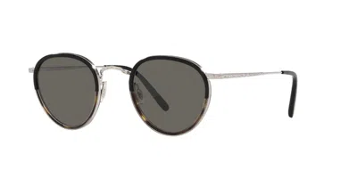 Pre-owned Oliver Peoples Mp-2 Sun Ov 1104s Silver/grey Mineral Glass (5036/r5) Sunglasses
