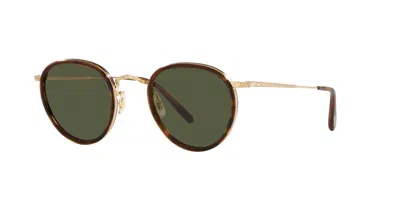 Pre-owned Oliver Peoples Mp-2 Sun Ov 1104s Tuscany Tortoise Gold/g-15 (5330/52) Sunglasses In Gray