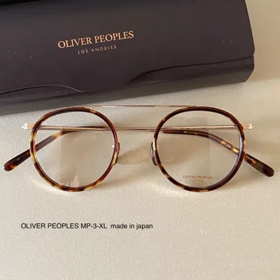 Pre-owned Oliver Peoples Mp-3-xl Sunglasses Tortoiseshell 46 □ 22 - 145 From Japan In Clear