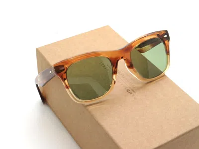 Pre-owned Oliver Peoples Mr. Brunello Cucinelli Ov5497su 167452 Honey Vsb 50mm Sunglasses In Green Classic