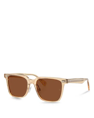Oliver Peoples Mr. Federer Ii Square Sunglasses, 50mm In Champagne
