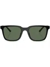 Oliver Peoples Roger Federer 52mm Polarized Rectangular Sunglasses In Black