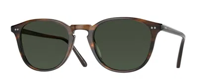 Pre-owned Oliver Peoples Mr.federer Ov 5553su Semi Matte Black/g-15 Polarized Sunglasses