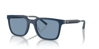 Pre-owned Oliver Peoples Mr.federer Ov 5553su Semi-matte Blue Ash/blue (700380) Sunglasses