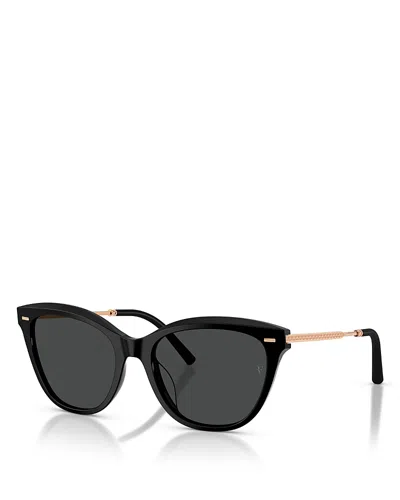 Oliver Peoples Mrs. Federer Cat Eye Sunglasses, 55mm In Black