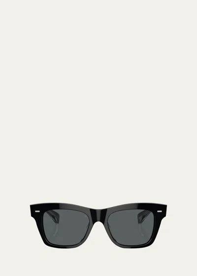 Oliver Peoples Ms Oliver Acetate Square Sunglasses In Black