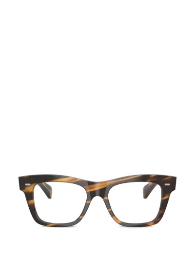 Oliver Peoples Ms. Oliver-r Square-frame Glasses In Burgundy