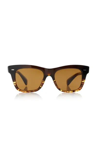 Oliver Peoples Ms. Oliver Square-frame Acetate Sunglasses In Brown