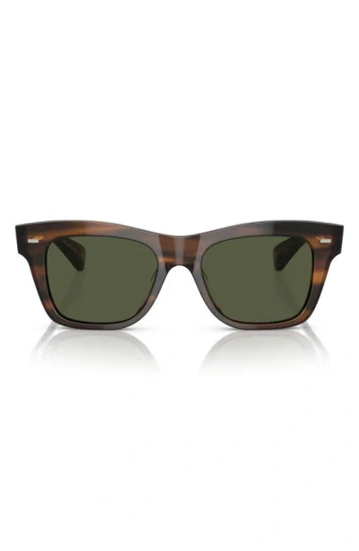 Oliver Peoples Ms. Oliver 51mm Square Sunglasses In Tortoise