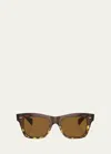 OLIVER PEOPLES MS. OLIVER ACETATE SQUARE SUNGLASSES