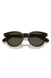 Oliver Peoples N.05 48mm Small Round Sunglasses In Black