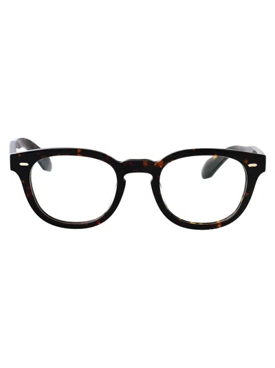 Oliver Peoples N.01 Square-frame Glasses In Brown