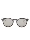 Oliver Peoples N.02 Sun Round-frame Sunglasses In 褐色